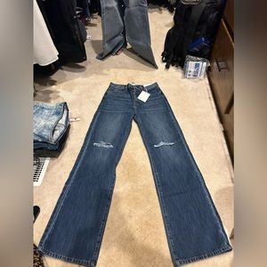 Kancan jeans frobuckle never worn with tags dark blue jeans bf  pants size 27/28